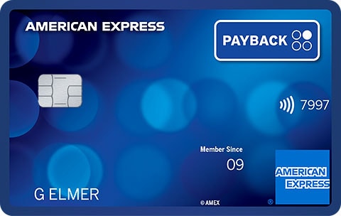 Payback American Express Kreditkarte in Blau