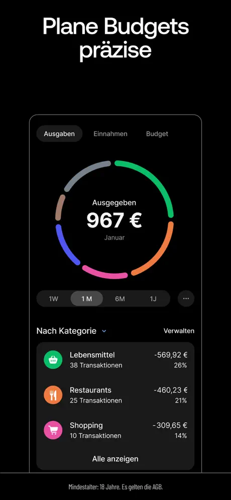 Revolut App Screenshot: Kryptowährungen kaufen und verwalten